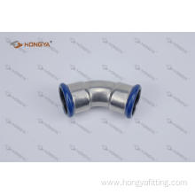 Stainless steel 45 Deg elbow M profile